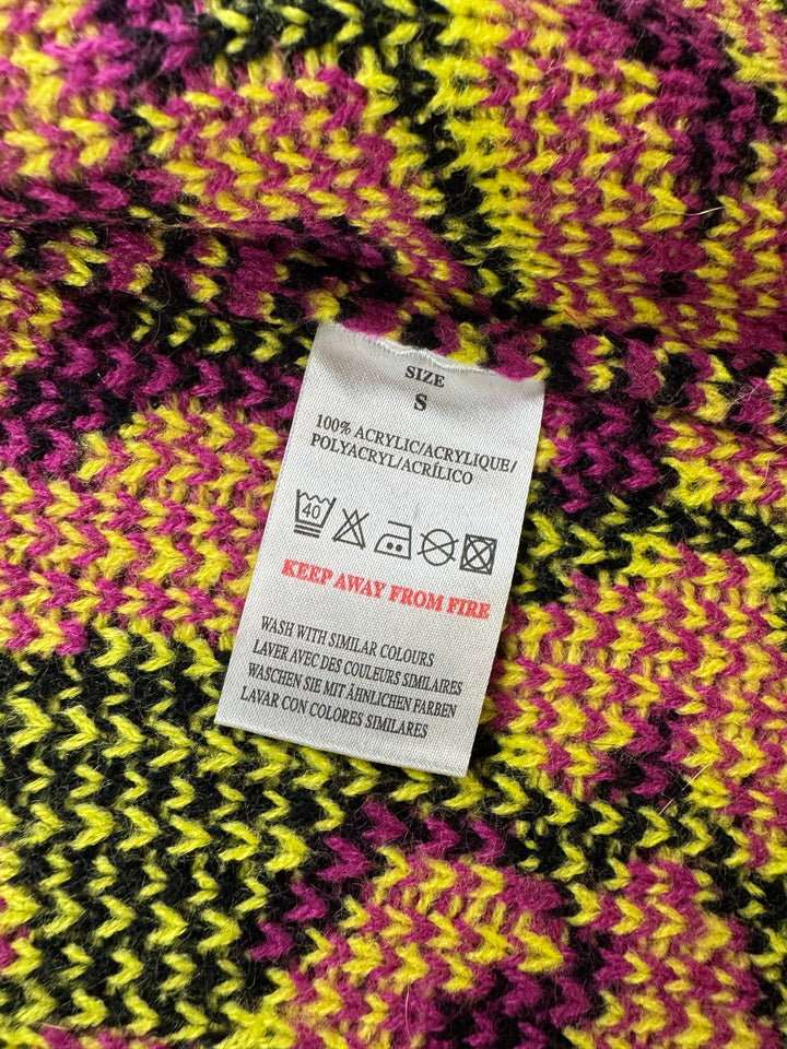 QED London Leopard Print Acrylic Cardigan - S - Think Vintage