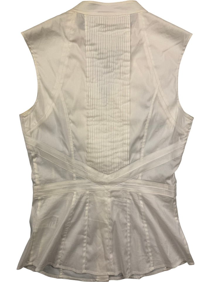 Karen Millen Sleeveless Satin Blouse - S - Think Vintage