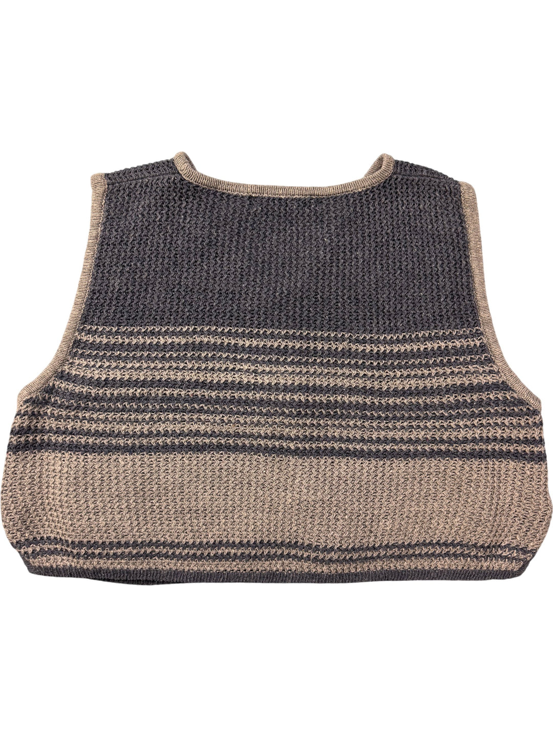Abstract Knitwear Sleeveless Vest - Think Vintage
