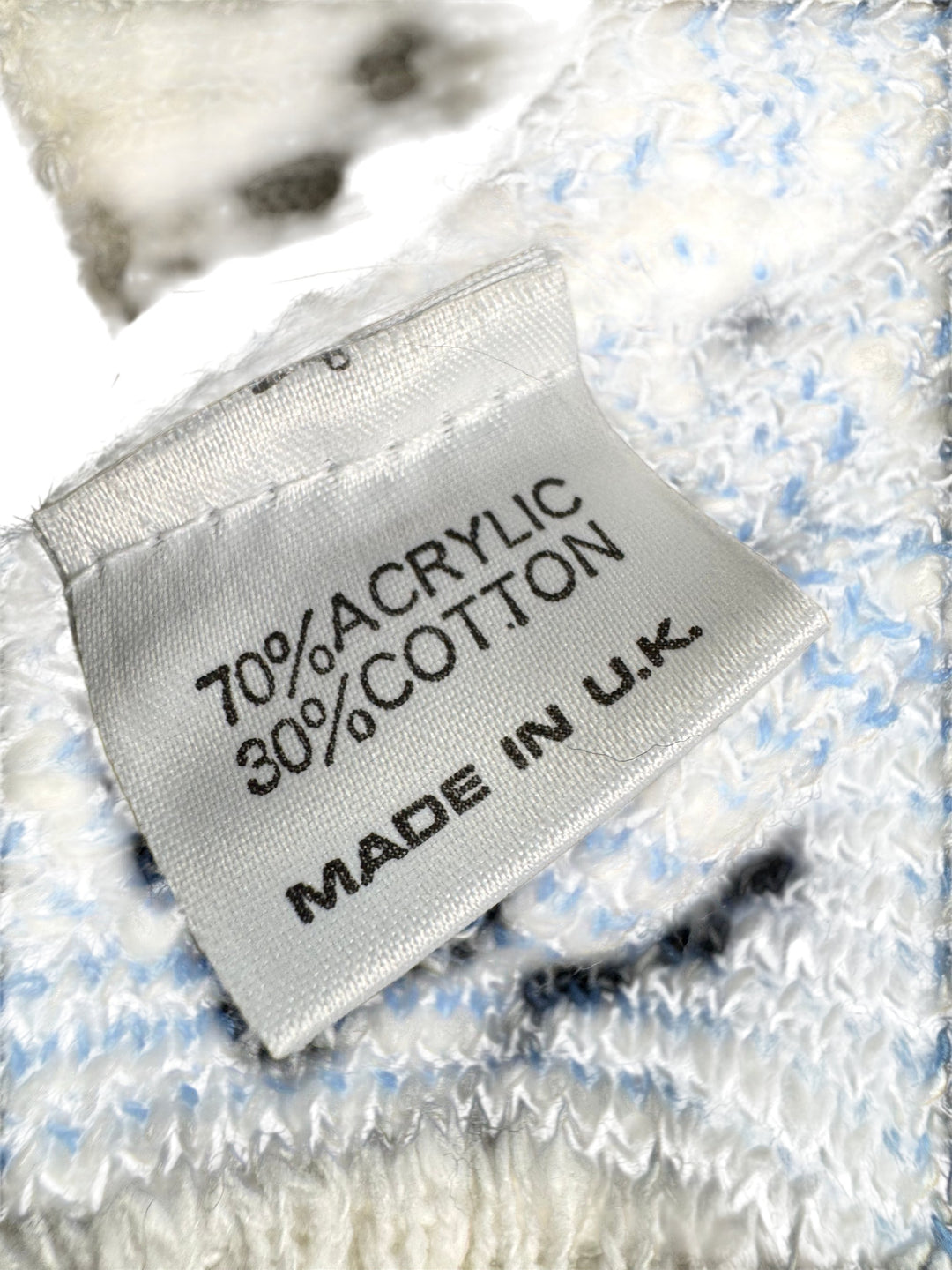 Bentley Geometric Patterned Sweater - M - Think Vintage