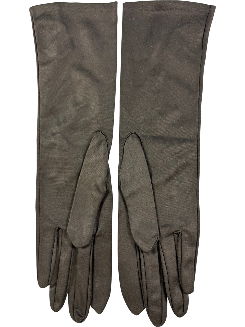 Black Embellished Long Gloves - Think Vintage