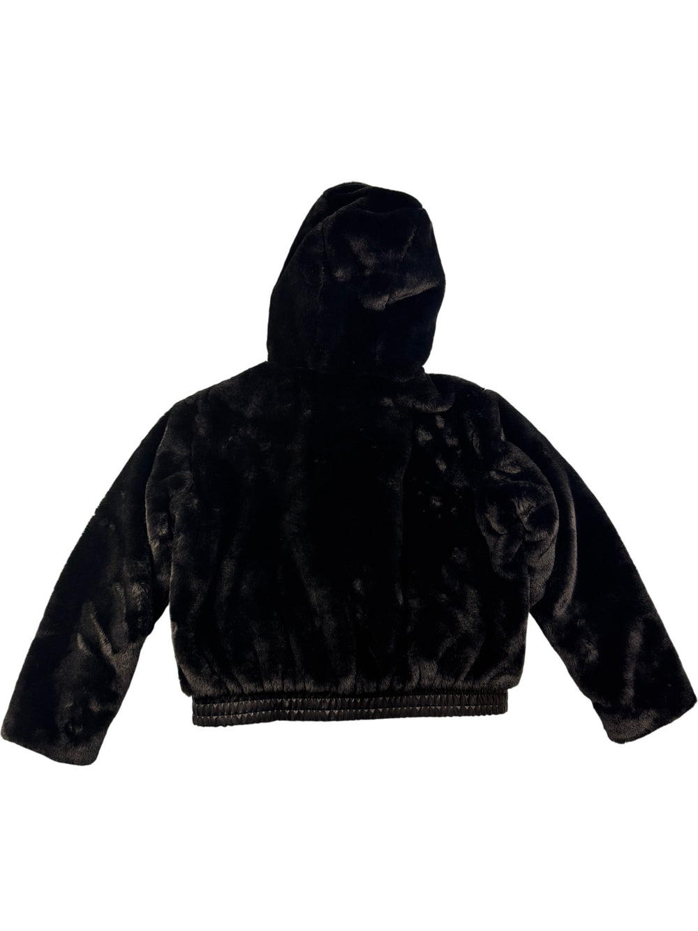 Zara Faux Fur Hoodie - S - Think Vintage