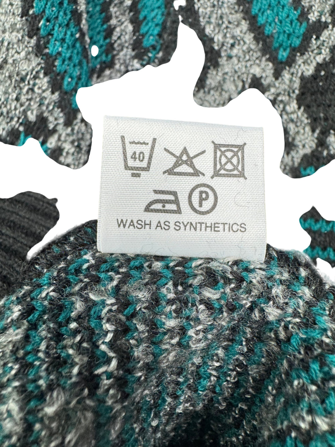 Bentley Casuals Geometric Pattern Sweater - M - Think Vintage