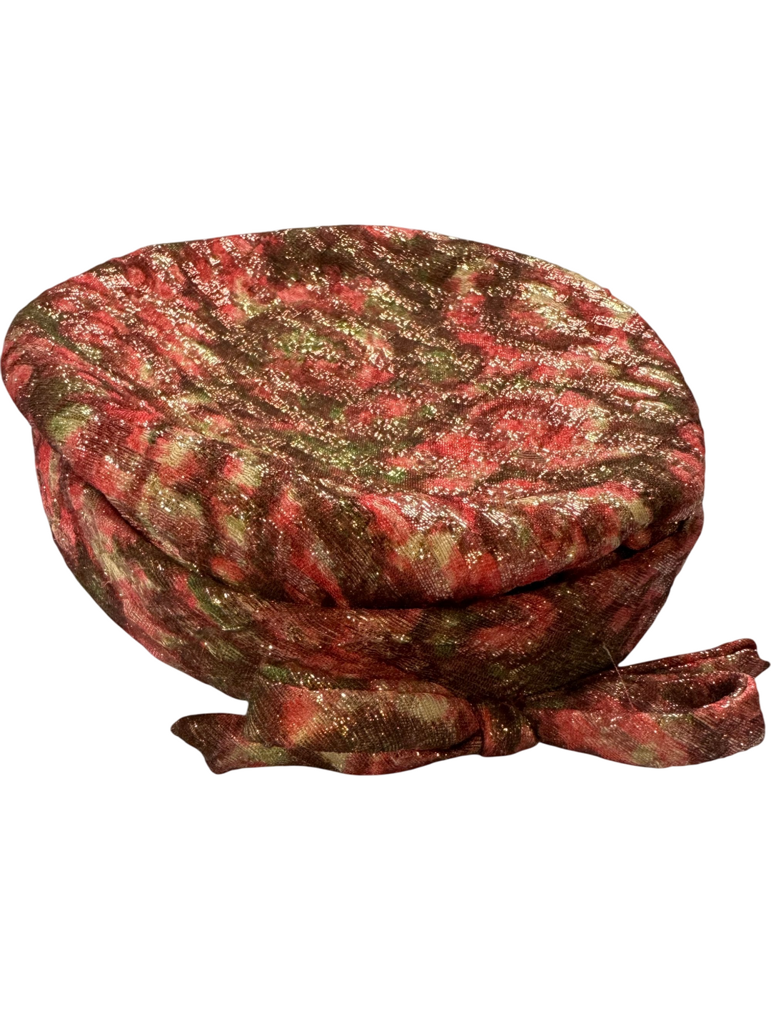 1960s Floral Pattern Hat - Think Vintage