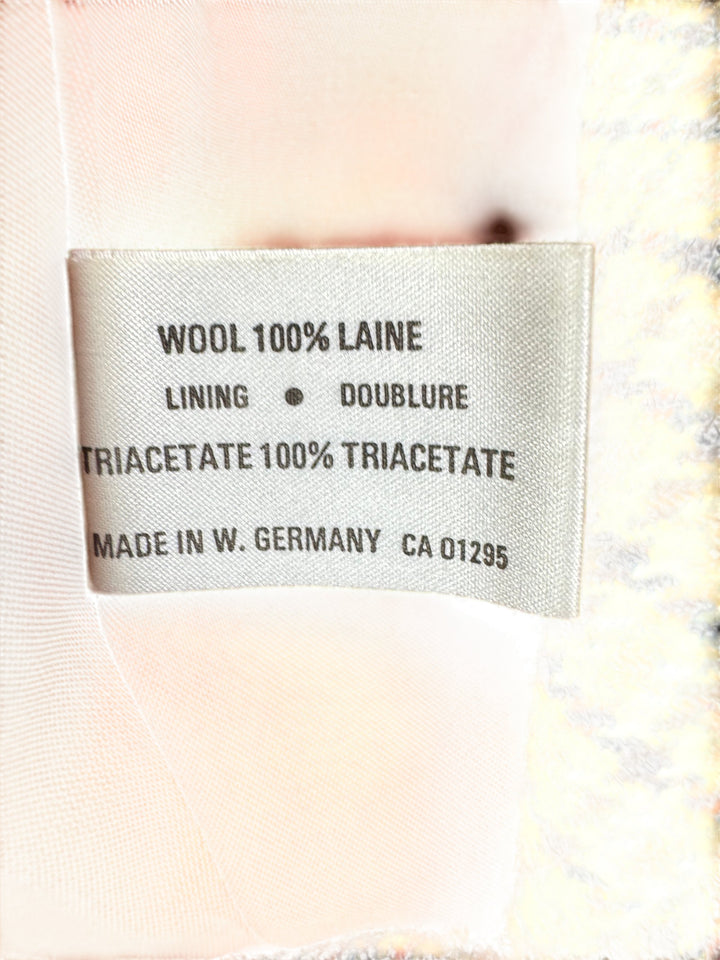 St Michael Houndstooth Wool Jacket - M - Think Vintage