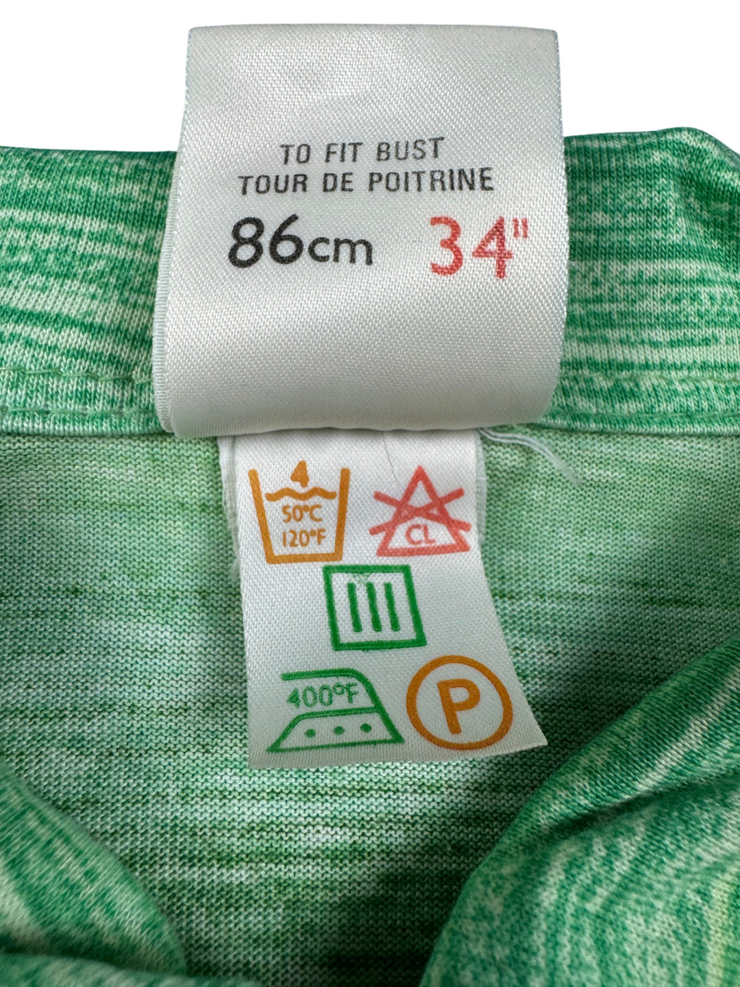 St Michael Green Striped Long Sleeved Shirt - Think Vintage