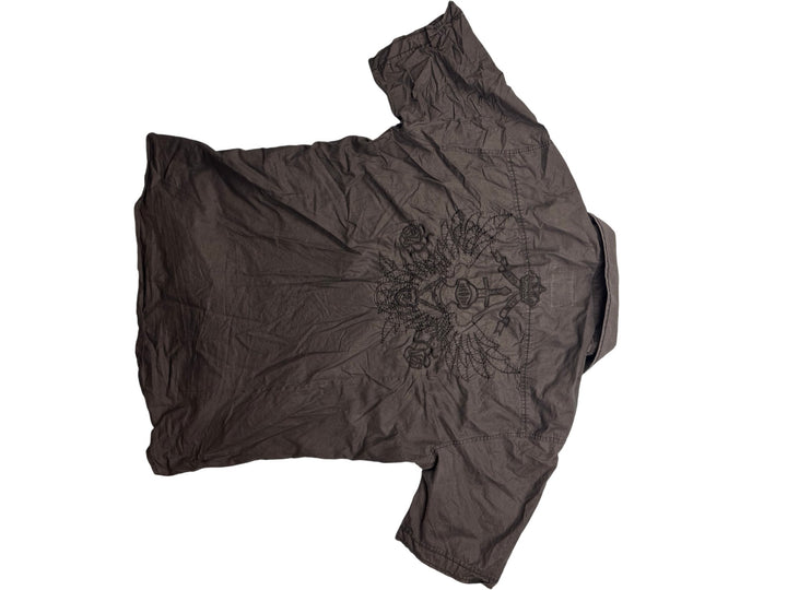 Mondeo Embroidered Short Sleeve Shirt - M - Think Vintage