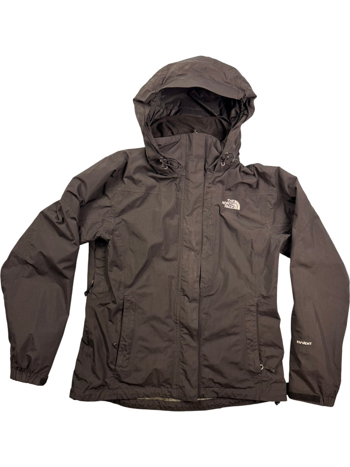 The North Face Women's Black Hooded Windbreaker - S - Think Vintage