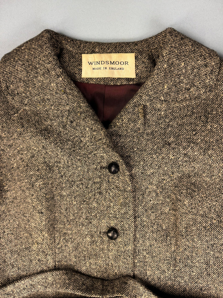 Windsmoor Tweed Wool Skirt Suit - S - Think Vintage