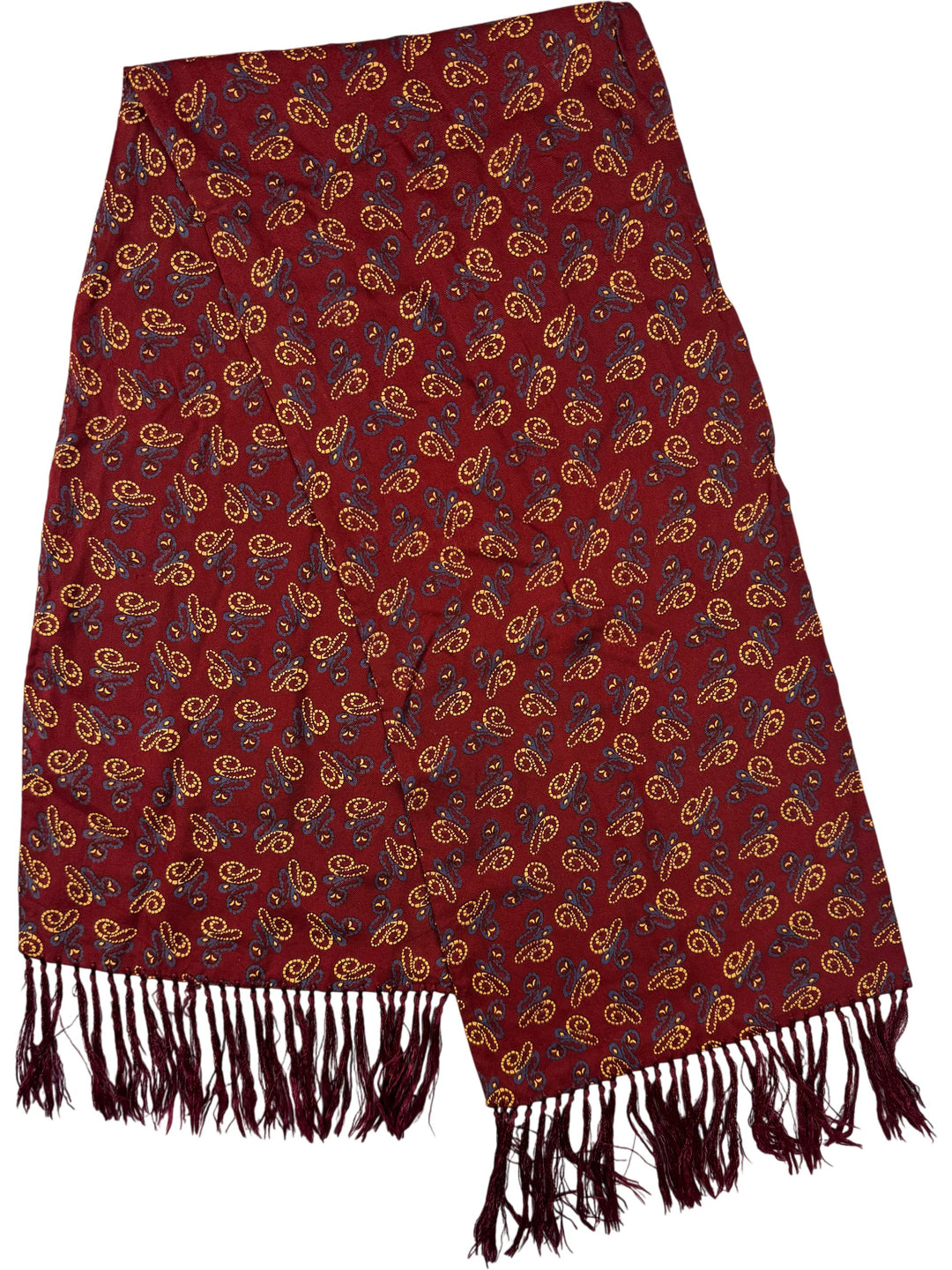Paisley Print Fringed Scarf
