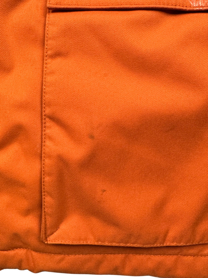 Orange Hooded Outdoor Jacket - L - Think Vintage
