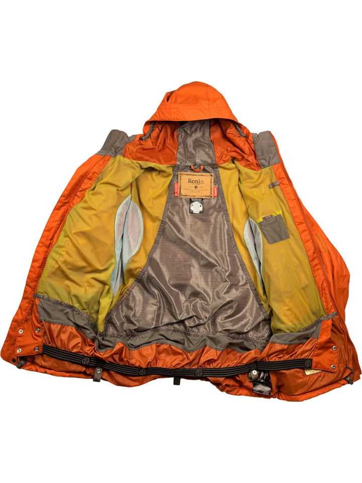 Orange Hooded Outdoor Jacket - L - Think Vintage