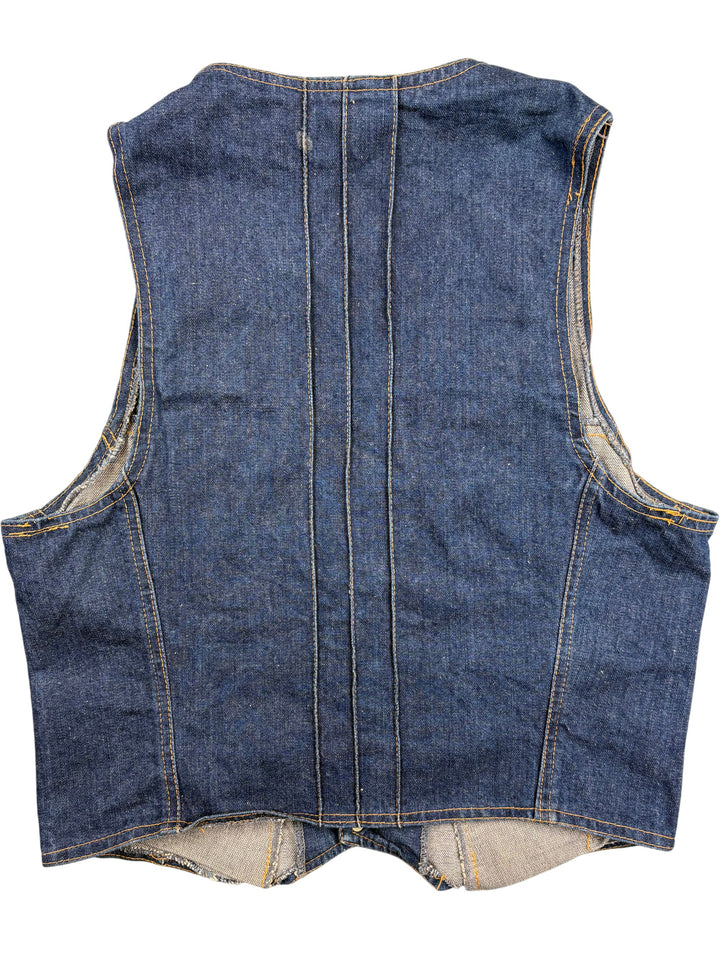 Falmers Denim Waistcoat - S - Think Vintage