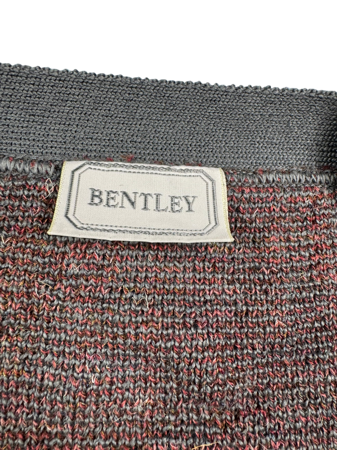 Bentley Grey Button-Up Cardigan - M - Think Vintage