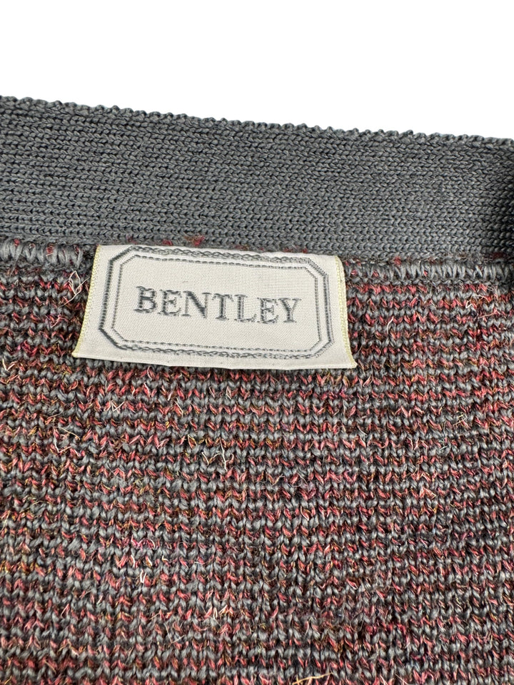 Bentley Grey Button-Up Cardigan - M - Think Vintage