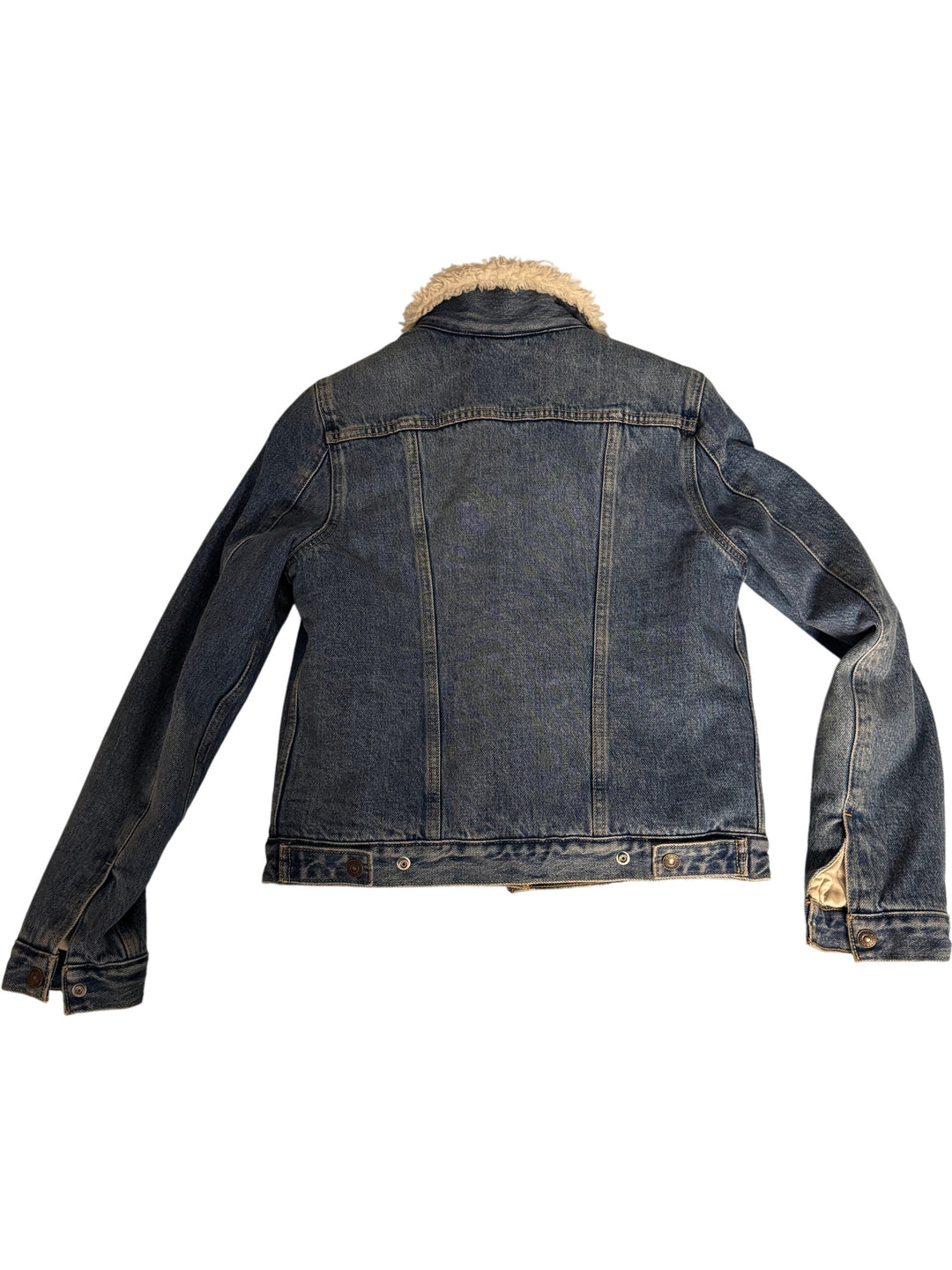 Levi Strauss Sherpa Lined Denim Jacket - S - Think Vintage