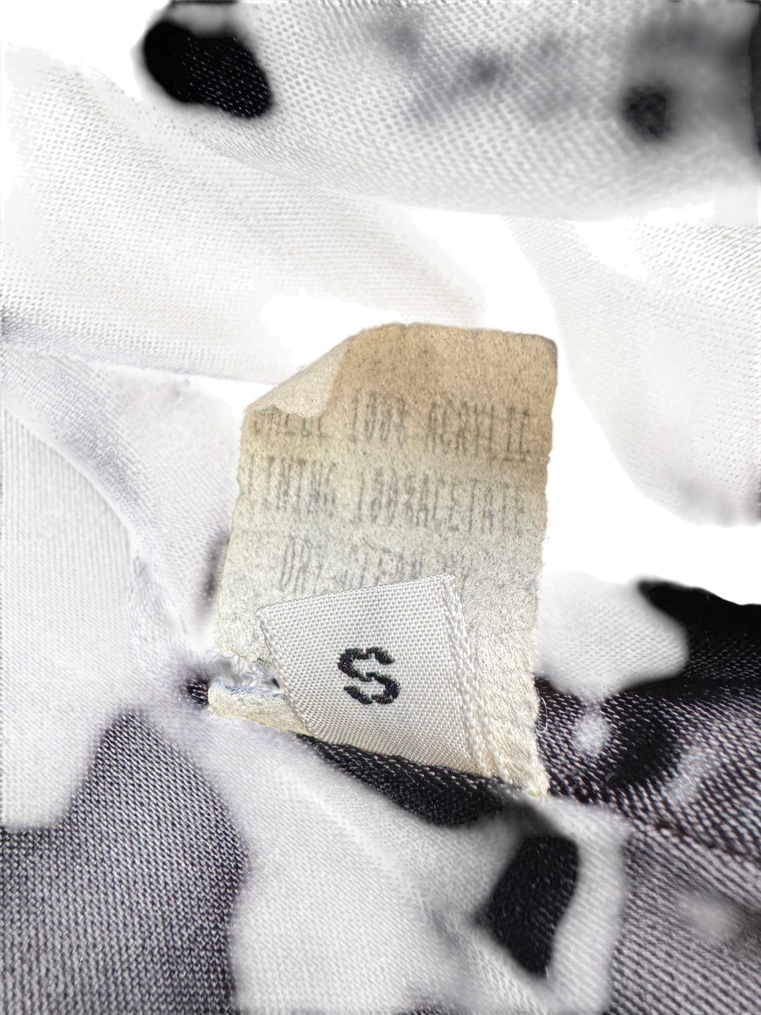 Donnybrook Black and White Graphic Coat - M - Think Vintage