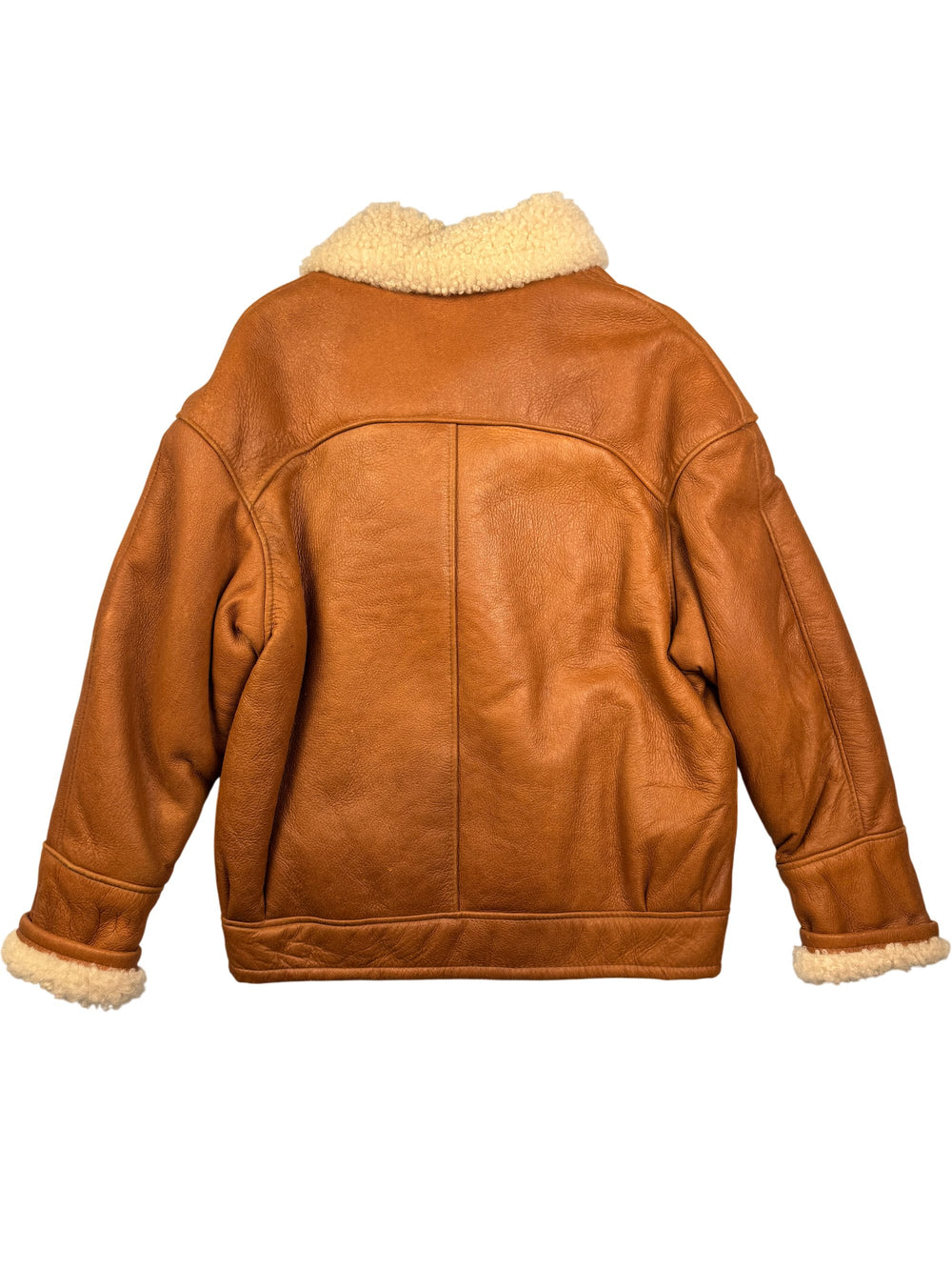 Sheepskin Aviator Jacket - M - Think Vintage