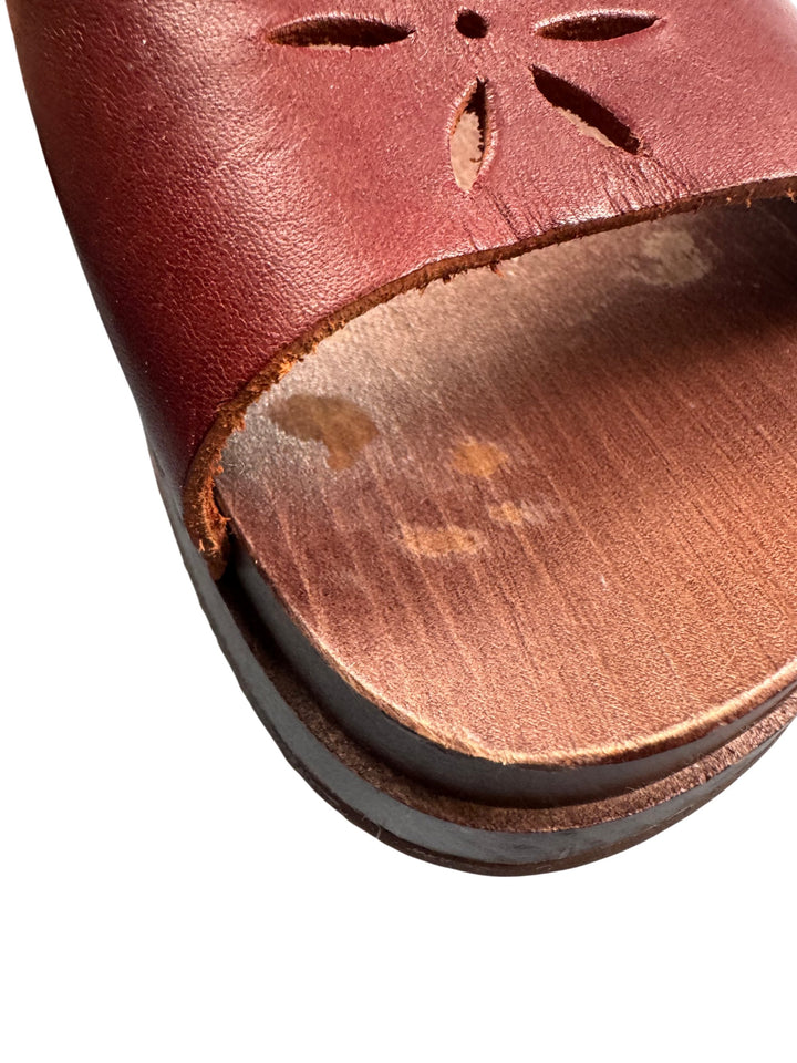 Swedish Hasbeens Leather Sandals - UK 4 - Think Vintage