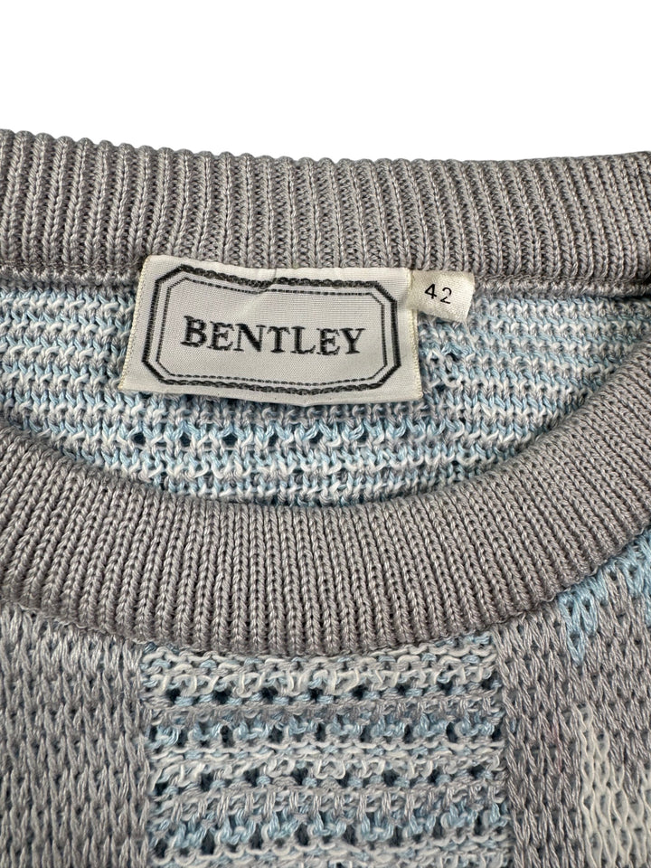 Bentley Patterned Knit Sweater - M - Think Vintage