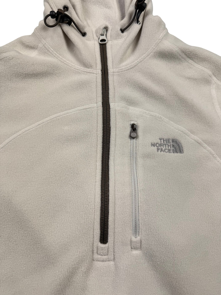 North Face Beige Hooded Activewear Hoodie - S - Think Vintage