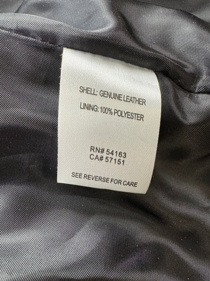 Calvin Klein Leather Jacket - M - Think Vintage