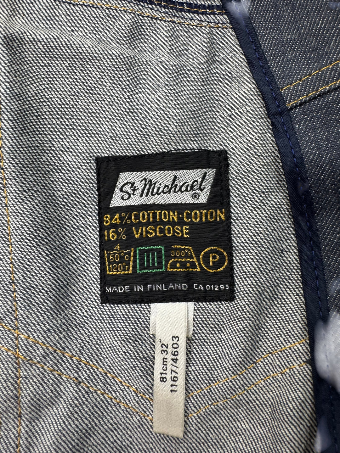 St Michael Denim Jacket -S - Think Vintage