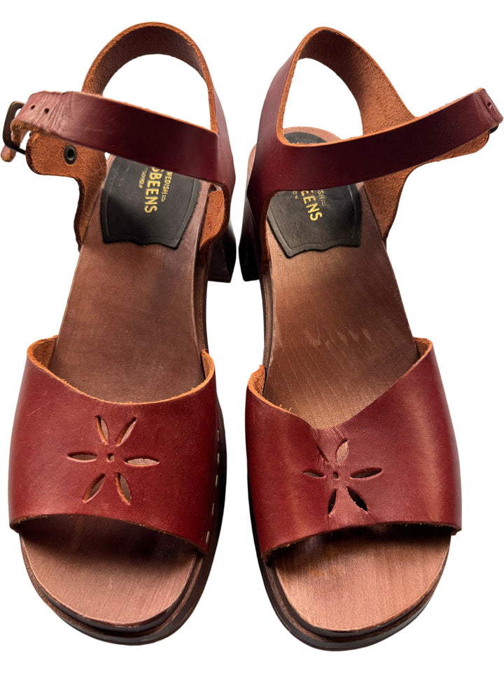 Swedish Hasbeens Leather Sandals - UK 4 - Think Vintage