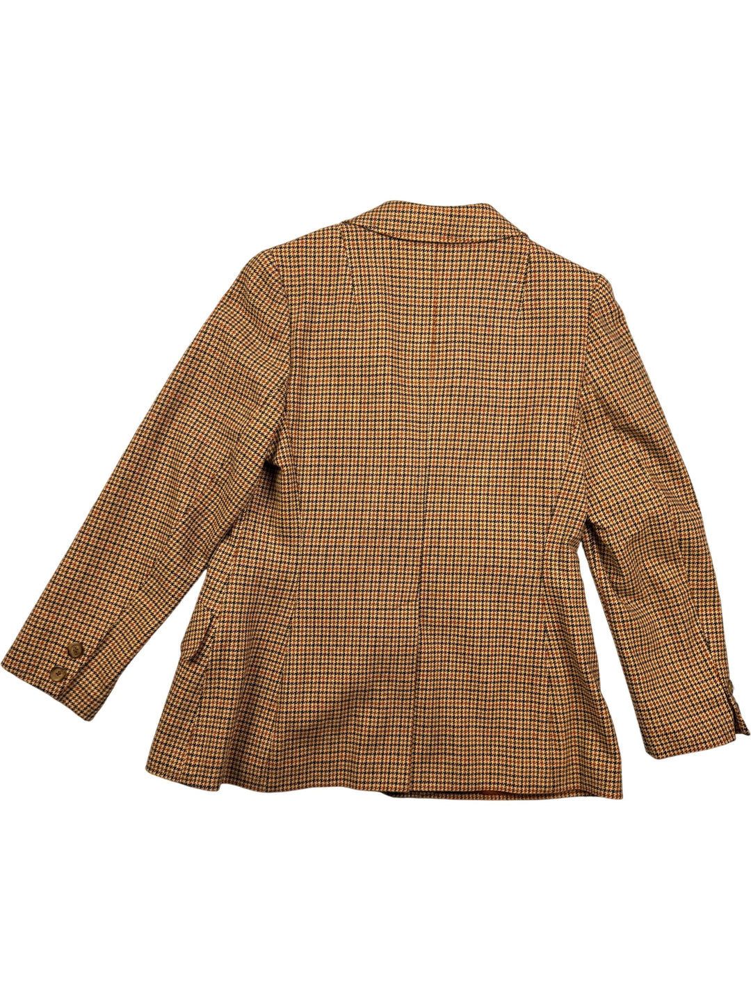 St Michael Houndstooth Wool Jacket - M - Think Vintage