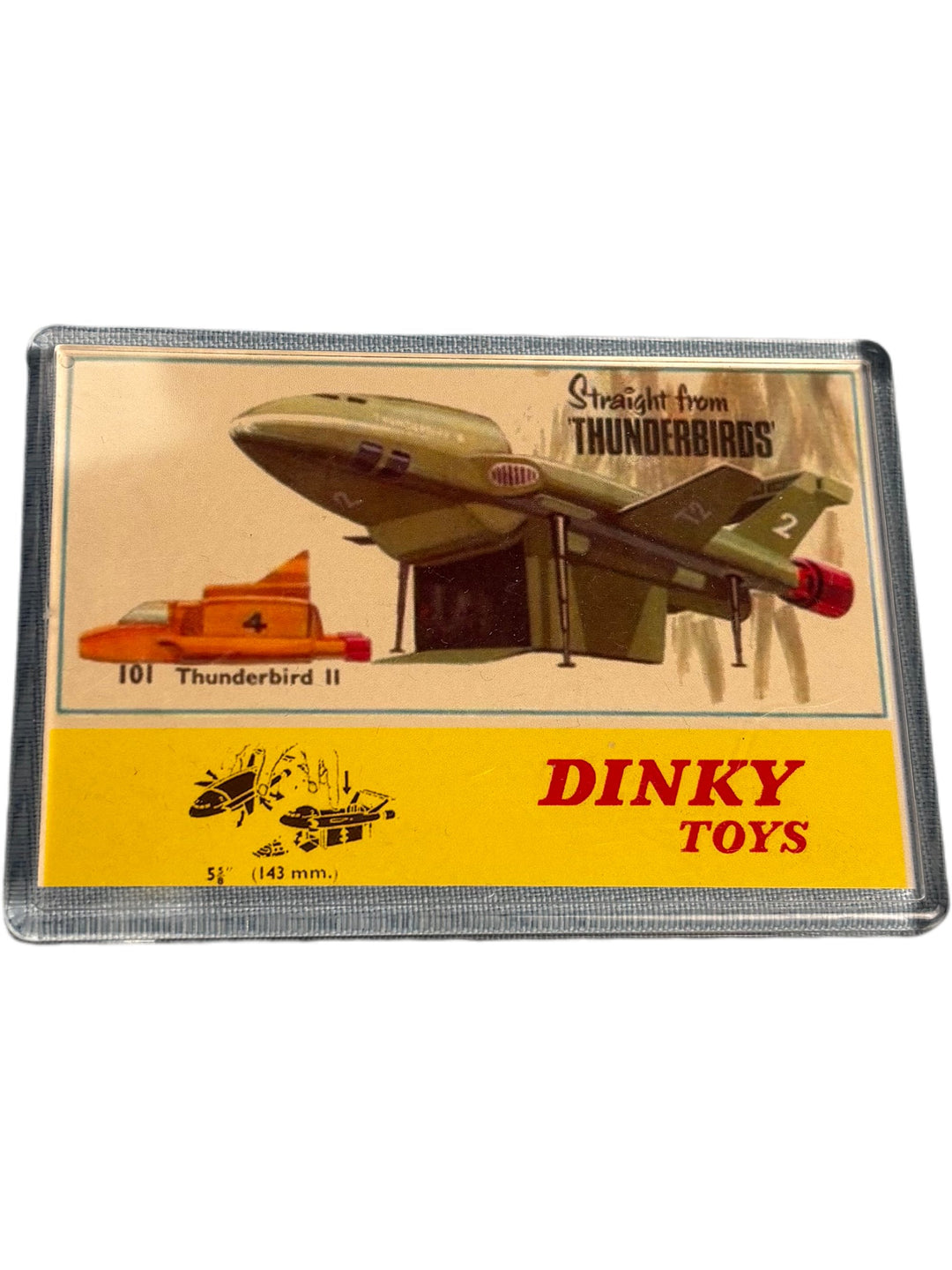 Dinky Toys Thunderbird 2 And 4 Fridge Magnet - Think Vintage