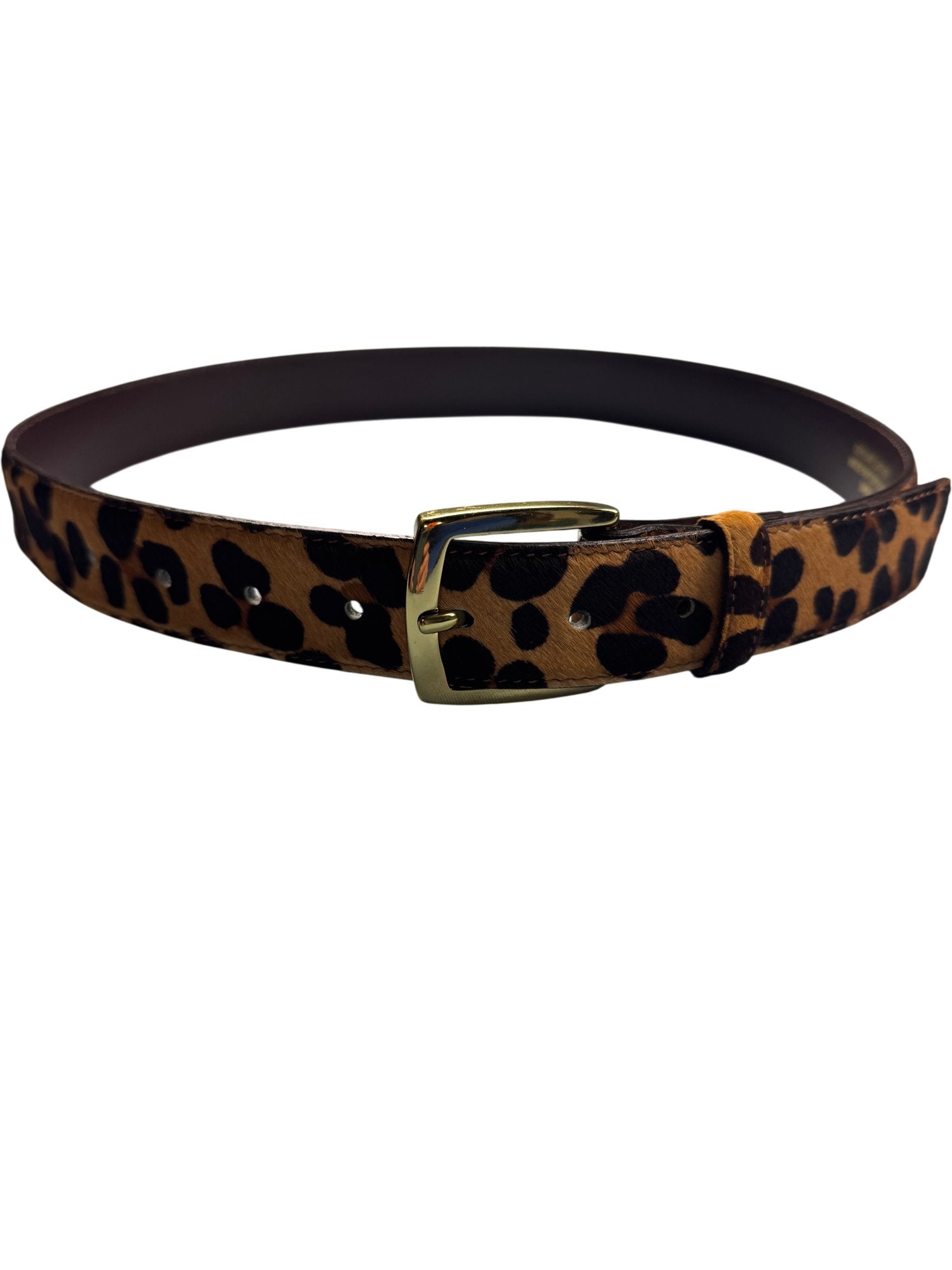 VINTAGE Leather Leopard Print Belt EXPRESS Vintage Leather Leopard Print 80s 90s Belt Size M | eBay main image 2