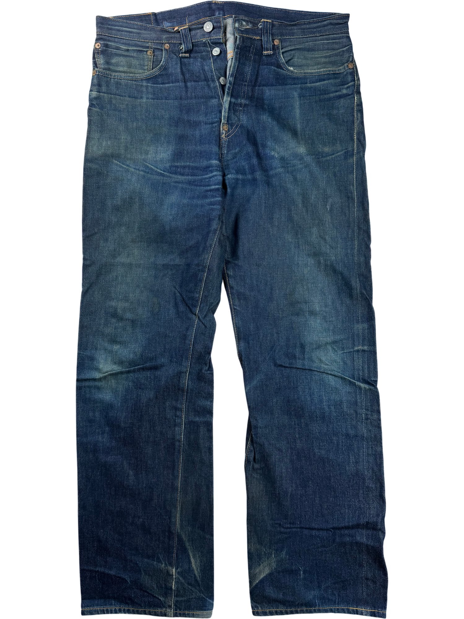 【W35 L36】 メキシコ製 usa levi's blue 501xx Levi 501XX Big E Selvedge Denim Jeans - W33