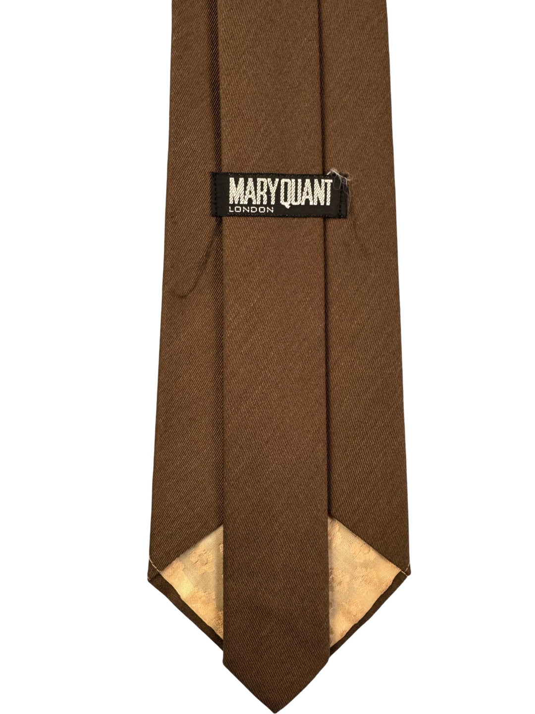 Mary Quant Brown Necktie - Think Vintage