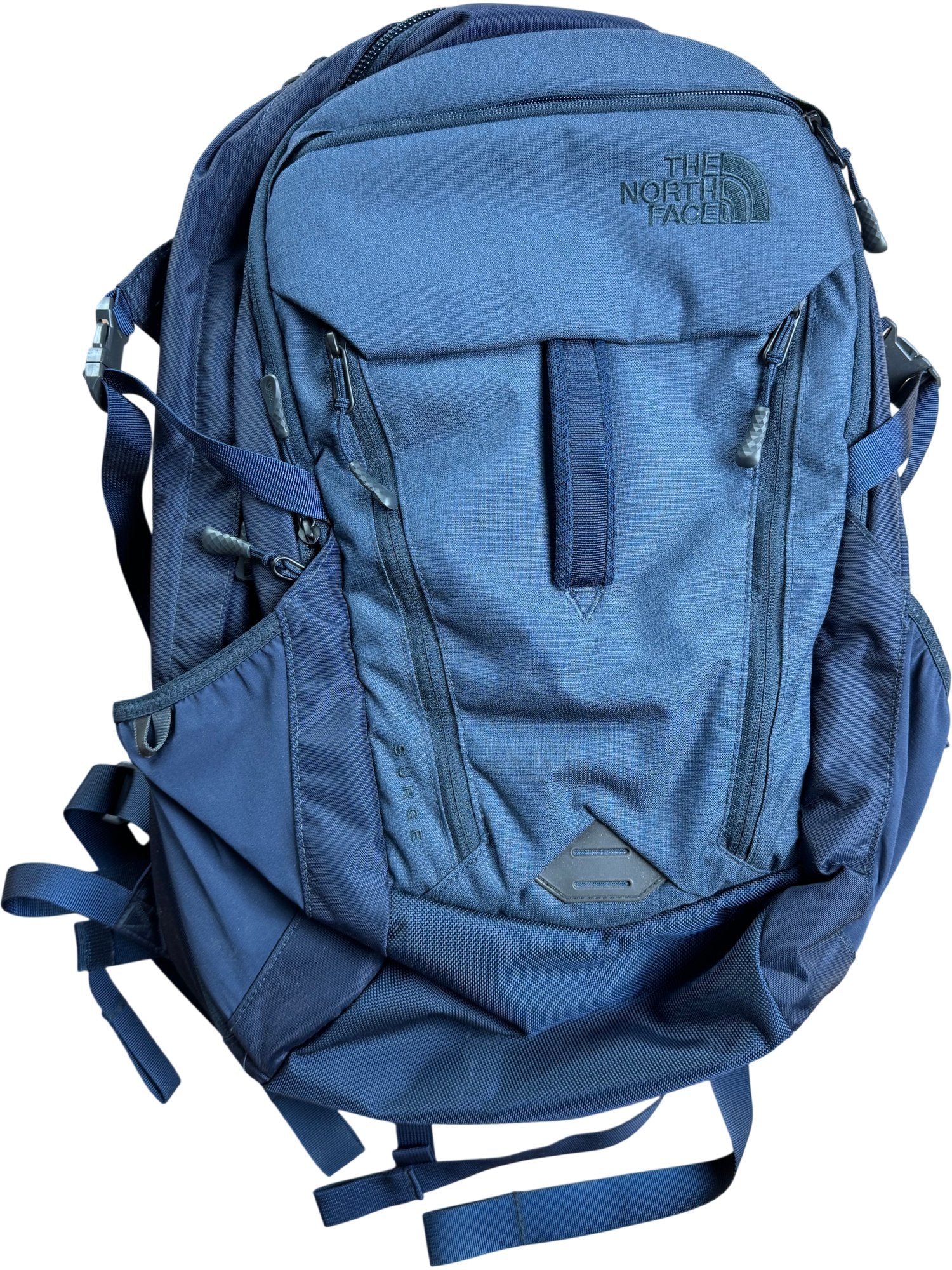 north face backpack dark blue Surge Navy external water bottle pockets Exclusive_Ecom FREEBIZ 18.4 Inches Laptop Size:One-Size-Fits-All