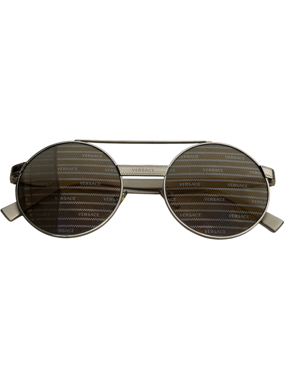 Versace Gold Round Sunglasses - Think Vintage