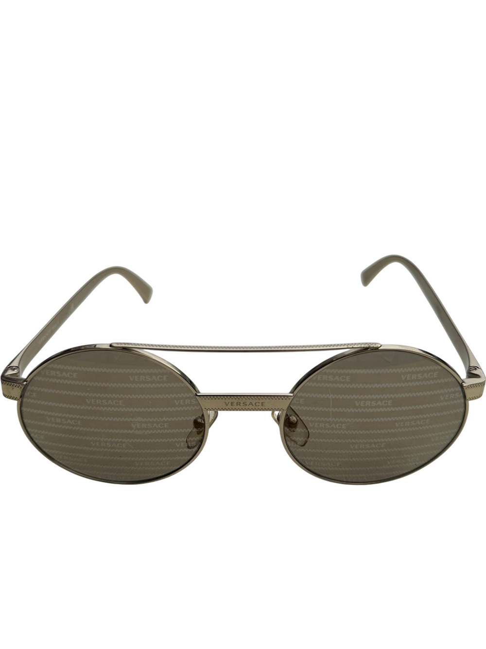 Versace Gold Round Sunglasses - Think Vintage