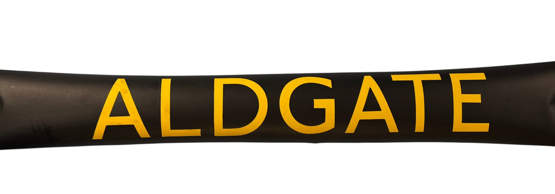Vintage "Aldgate" Bus Destination Roll 'Section' (L) - Think Vintage