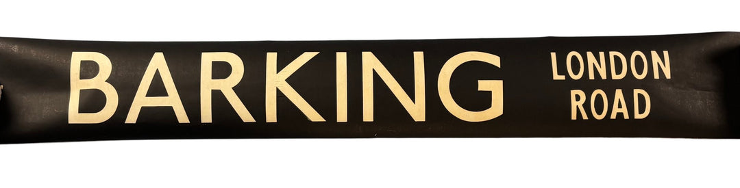 Vintage "Barking-London Road" Bus Destination Roll 'Section' (L) - Think Vintage