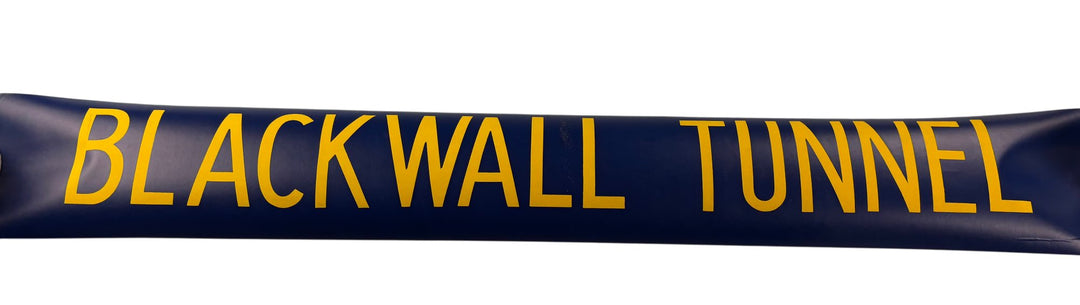 Vintage "Blackwall Tunnel" Bus Destination Roll 'Section' (L) - Think Vintage