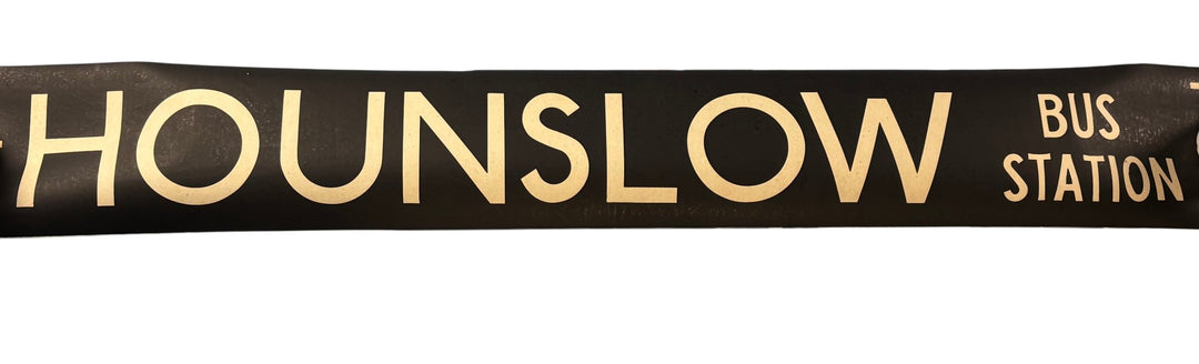 Vintage "Hounslow" Bus Destination Roll 'Section' (L) - Think Vintage