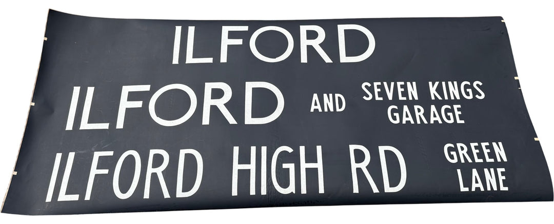 Vintage "Ilford" Bus Destination Roll 'Sections' (L) - Think Vintage