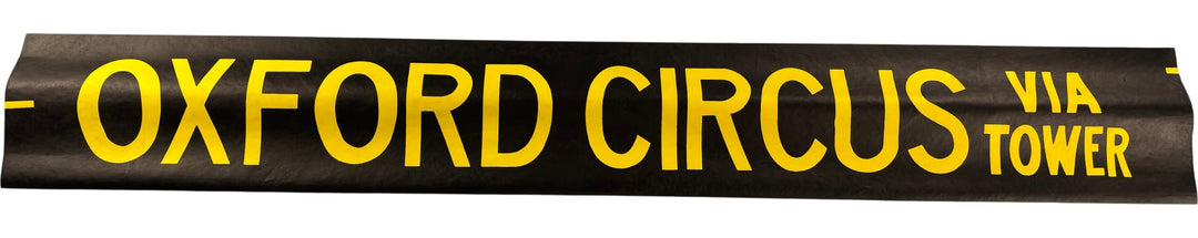 Vintage "Oxford Circus" Bus Destination Roll 'Section' (L) - Think Vintage
