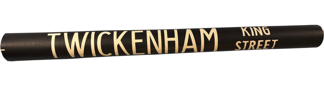 Vintage "Twickenham-King Street" Bus Destination Roll 'Section' (L) - Think Vintage