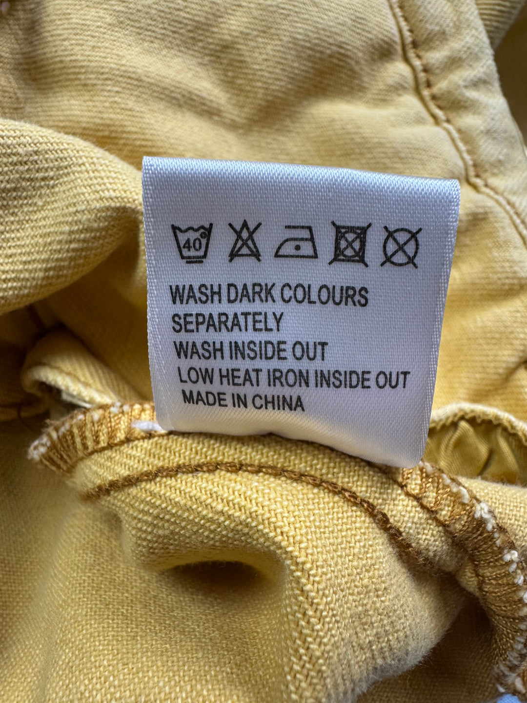 Fredafunk Yellow Trucker Jacket - S - Think Vintage