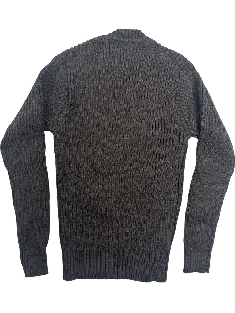 Benjamin Ribbed Knit Sweater - S - Think Vintage