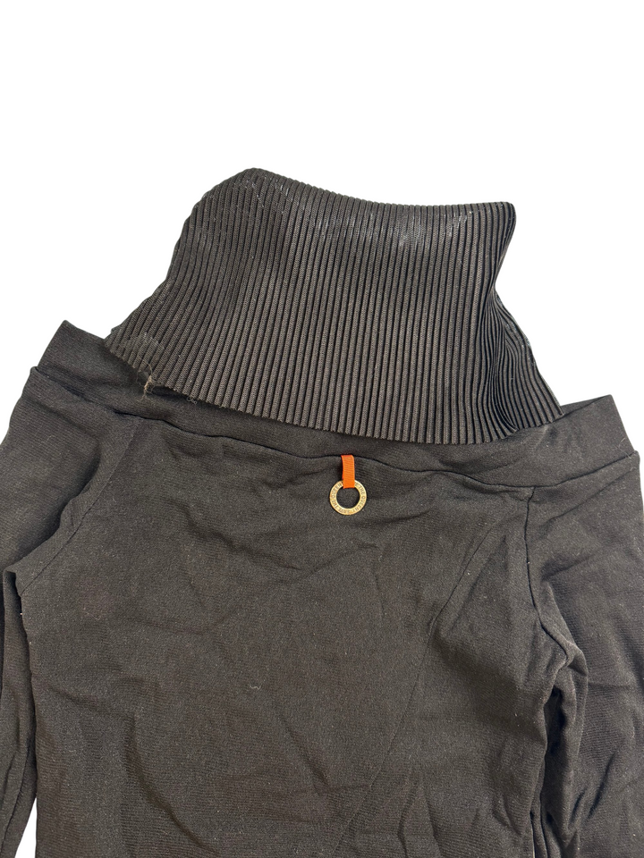 Save The Queen Black Embroidered Sweater - XS - Think Vintage