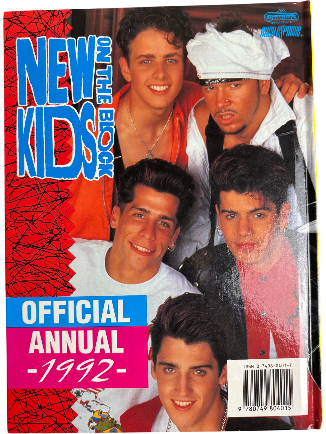 New Kids On The Block Official Annual 1992 Book - Think Vintage