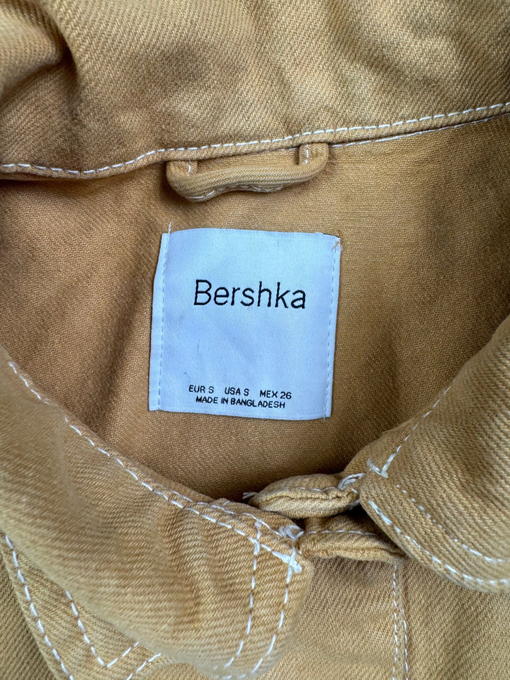 Bershka Cropped Trucker Jacket - S - Think Vintage
