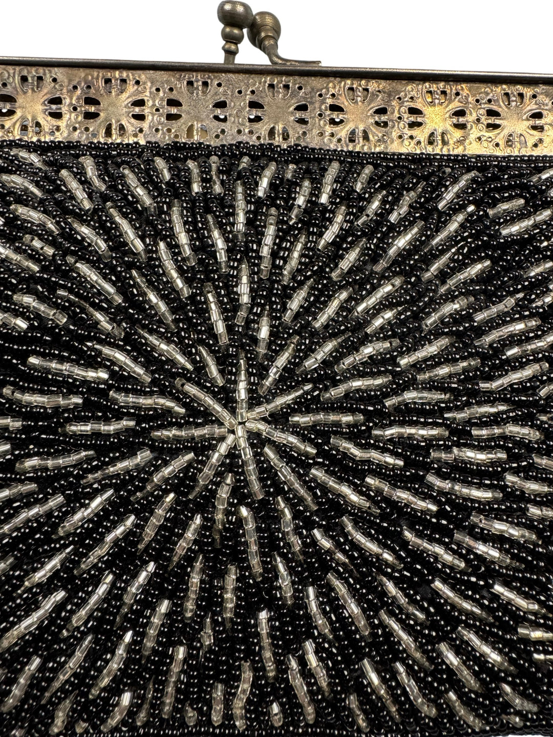 Beaded Evening Bag with Chain Strap - Think Vintage