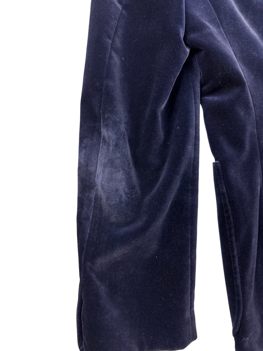 Blue velvet Jacket - S - Think Vintage